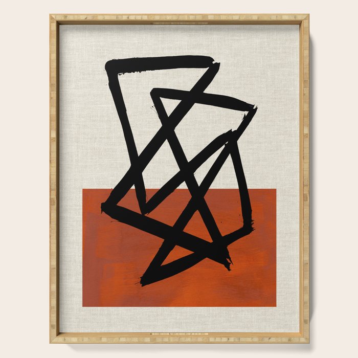 Orange Shards Serving Tray Gallery Image 1