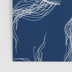 Jellyfish Print - Navy Poster Gallery Image 3