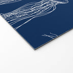 Jellyfish Print - Navy Welcome Mat Gallery Image 2