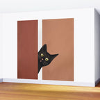 Peeking In Wall Mural Gallery Image 2