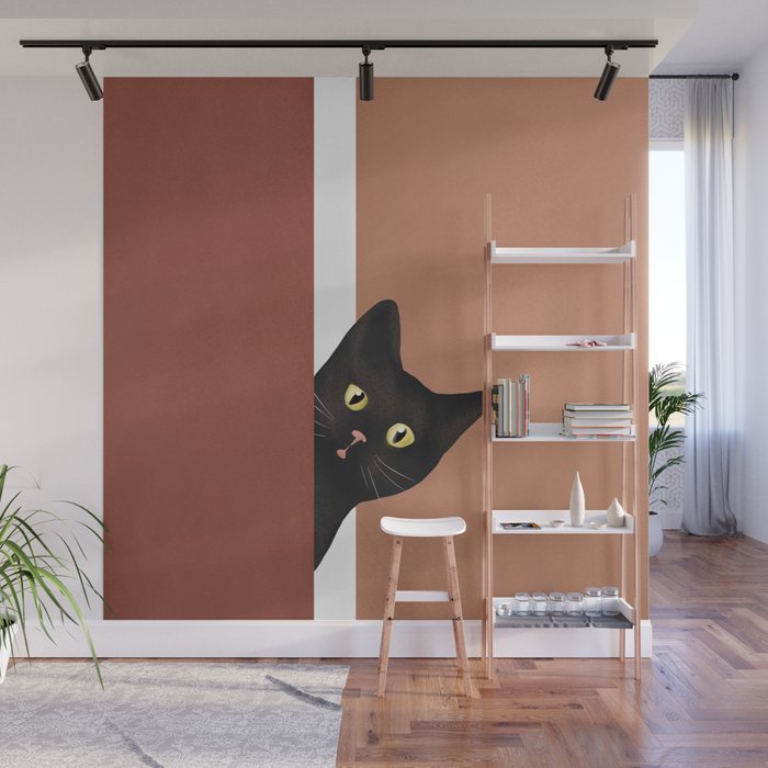 Peeking In Wall Mural Gallery Image 1