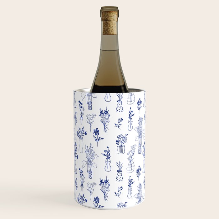 Simple Still Life with Flowers and Vases Wine Chiller Gallery Image 2