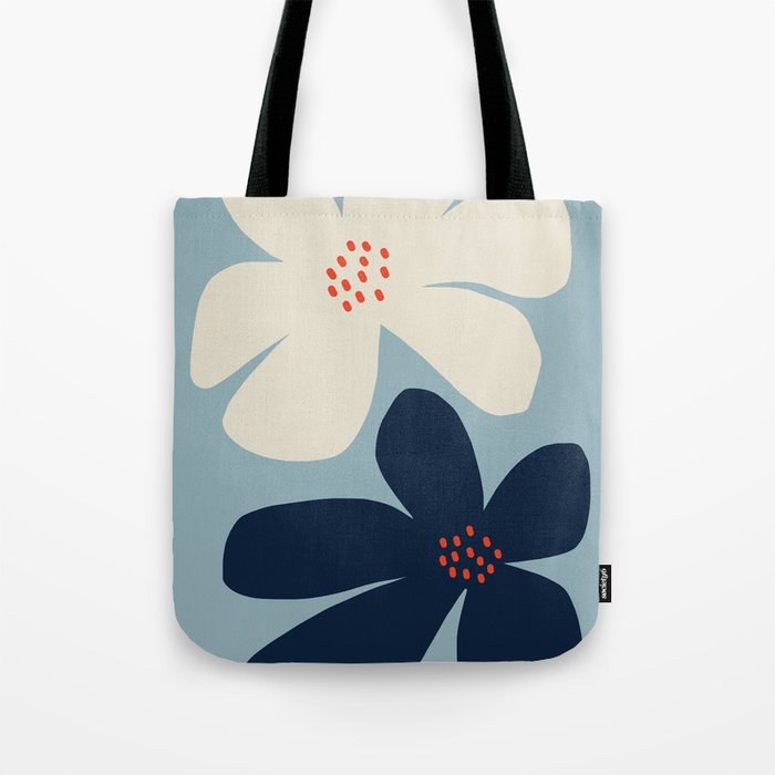 Abstract floral Tote Bag Gallery Image 1