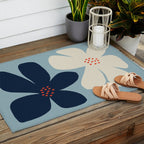 Abstract floral Outdoor Rug Gallery Image 2