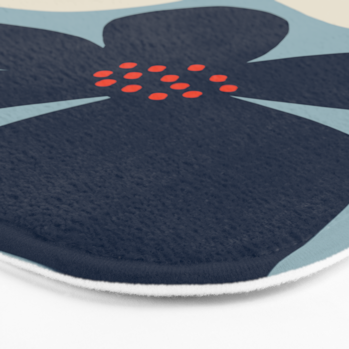 Abstract floral Bath Mat Gallery Image 3