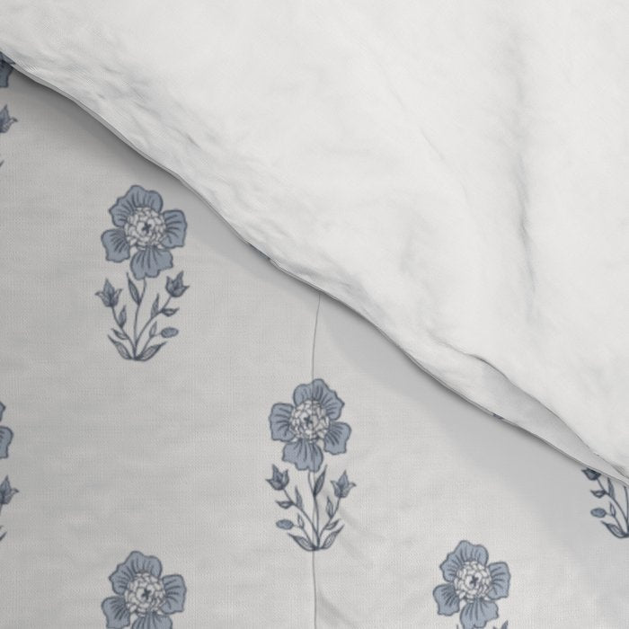 Hydrangea Block Print Comforter Gallery Image 4