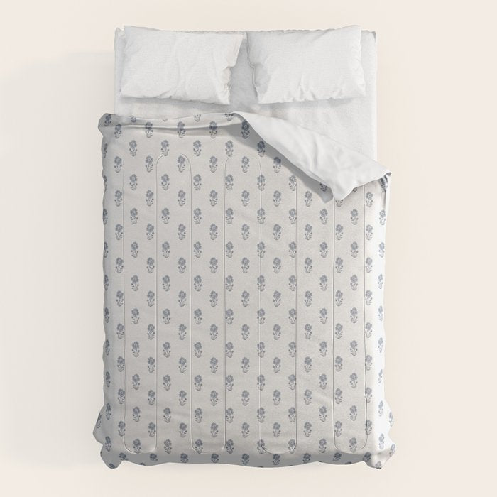 Hydrangea Block Print Comforter Gallery Image 1