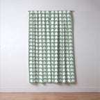 Clovers XXXIII Sage Green Botanical Pattern Window Curtain Gallery Image 3