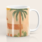 Sun Drenched Casa with Palms Mediterranean Tropical Vibes Coffee Mug Gallery Image 1