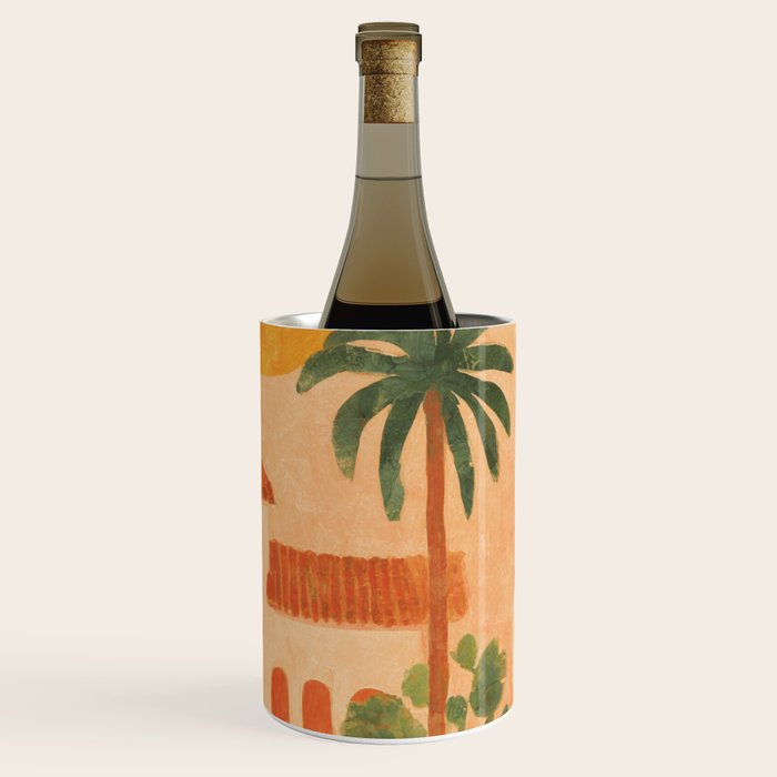Sun Drenched Casa with Palms Mediterranean Tropical Vibes Wine Chiller Gallery Image 3