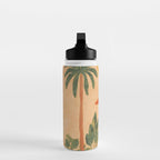 Sun Drenched Casa with Palms Mediterranean Tropical Vibes Water Bottle Gallery Image 3