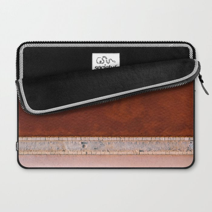 Pink and Red Salt Lake in Italy Laptop Sleeve Gallery Image 2