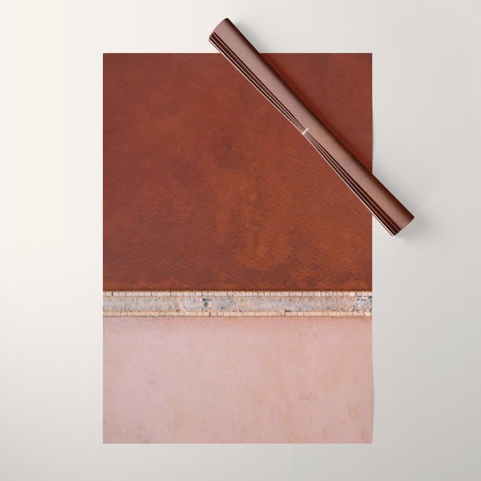 Pink and Red Salt Lake in Italy Wrapping Paper Gallery Image 1