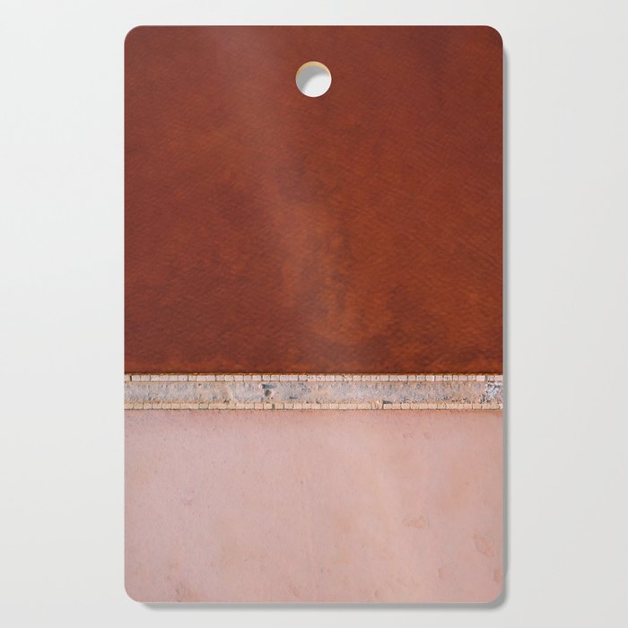 Pink and Red Salt Lake in Italy Cutting Board Gallery Image 1