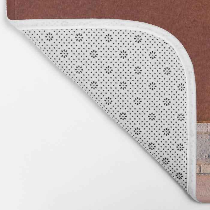 Pink and Red Salt Lake in Italy Bath Mat Gallery Image 2