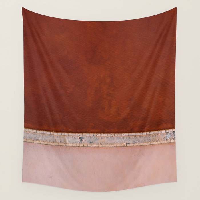 Pink and Red Salt Lake in Italy Wall Tapestry Gallery Image 4