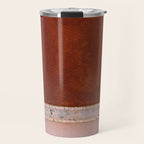 Pink and Red Salt Lake in Italy Travel Mug Gallery Image 1