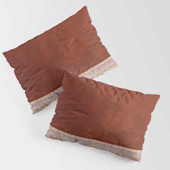 Pink and Red Salt Lake in Italy Pillow Sham Gallery Image 3