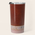 Pink and Red Salt Lake in Italy Travel Mug Gallery Image 3