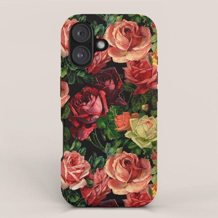 Vintage & Shabby chic - floral roses flowers rose iPhone Case Gallery Image 1
