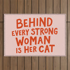 Behind Every Strong Woman Outdoor Rug Gallery Image 1