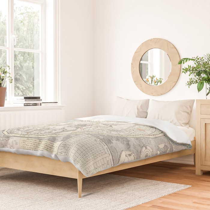 Star map of the Southern Starry Sky Duvet Cover Gallery Image 2