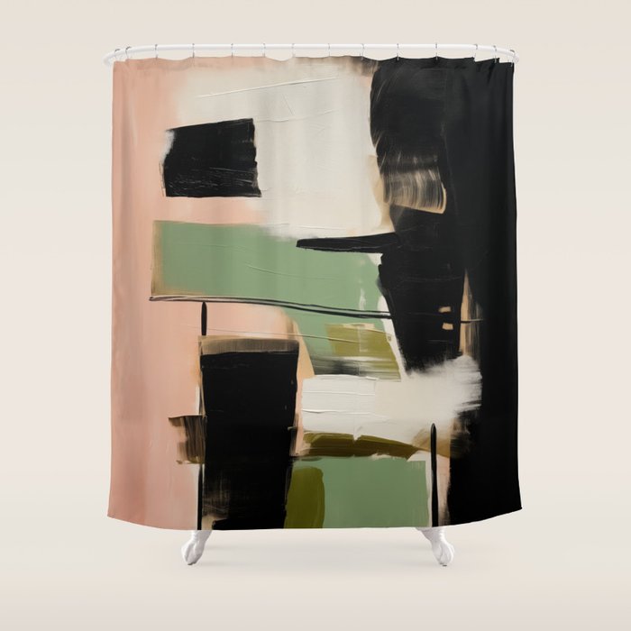 Soft Edge Abstraction 2 Shower Curtain Gallery Image 1