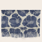 Poppies Indigo Wall Hanging Gallery Image 1