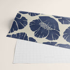 Poppies Indigo Wrapping Paper Gallery Image 2
