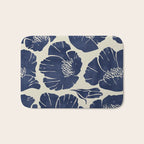 Poppies Indigo Bath Mat Gallery Image 1