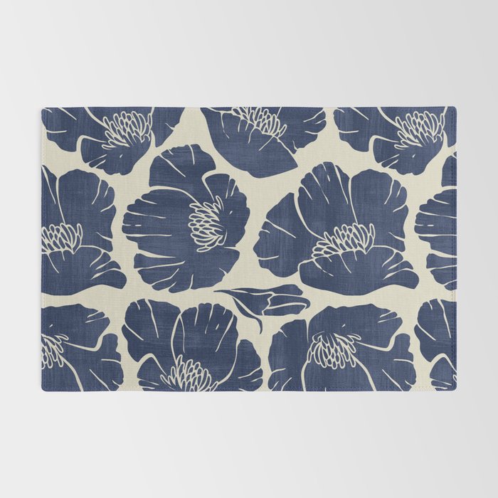 Poppies Indigo Rug Gallery Image 2