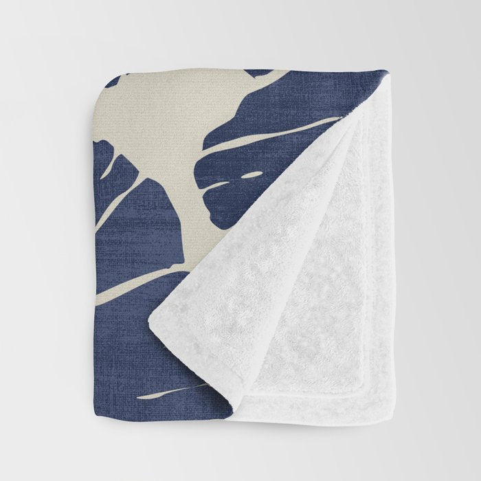 Poppies Indigo Throw Blanket Gallery Image 3