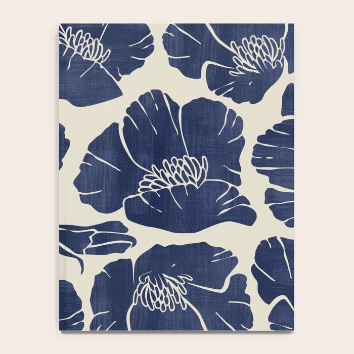 Poppies Indigo Notebook Gallery Image 4