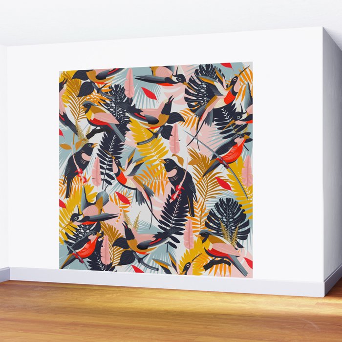 Paradise Birds II. Wall Mural Gallery Image 2