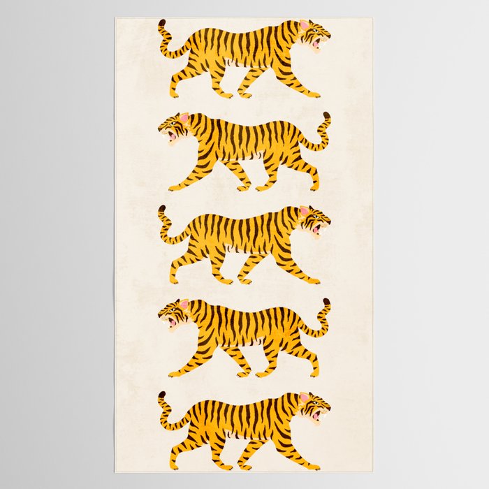 Fierce: Golden Tiger Edition Tablecloth Gallery Image 2