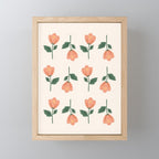 Pink Peony Pattern Mini Art Print Gallery Image 1