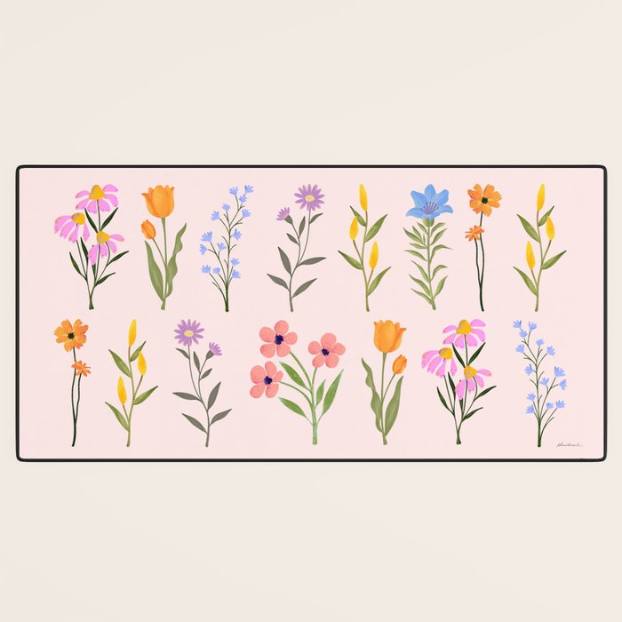 Wildflowers Desk Mat Gallery Image 3