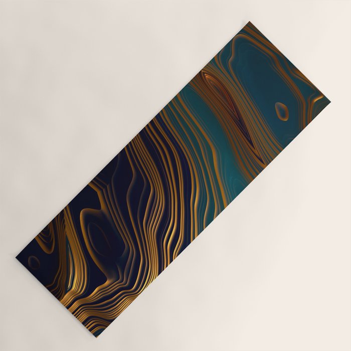 Peacock Ocean Yoga Mat Gallery Image 1