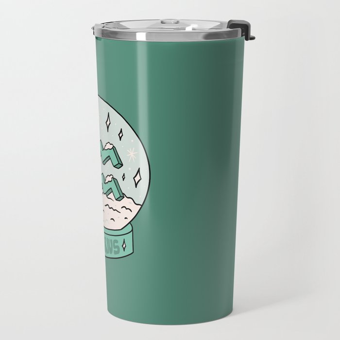 Aquarius Snow Globe Travel Mug Gallery Image 2