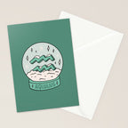 Aquarius Snow Globe Stationery Card Gallery Image 2