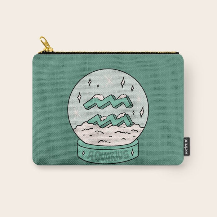 Aquarius Snow Globe Carry All Pouch Gallery Image 1