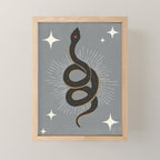 Slither - Gray Mini Art Print Gallery Image 1
