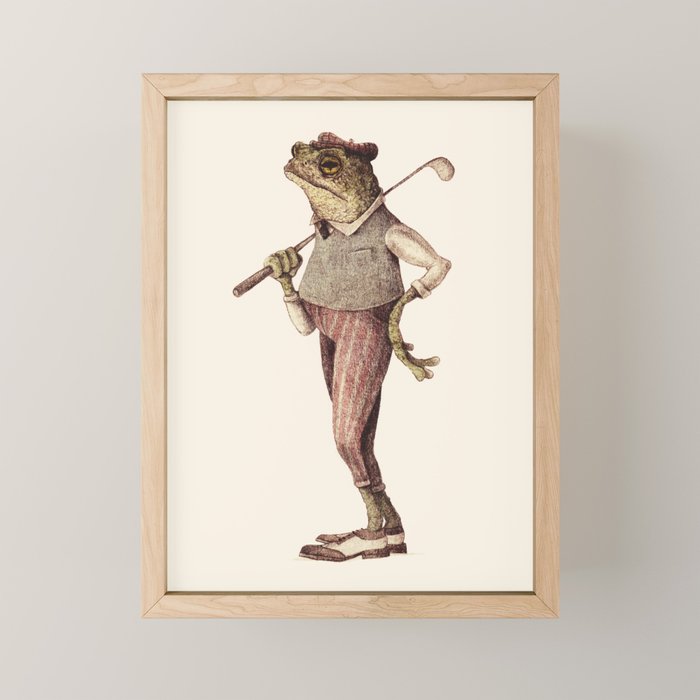 Frog Swing II Mini Art Print Gallery Image 1