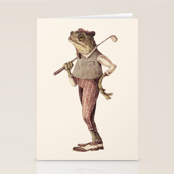 Frog Swing II Stationery Card Gallery Image 2