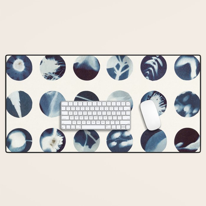 Botanical Cyanotypes Desk Mat Gallery Image 1
