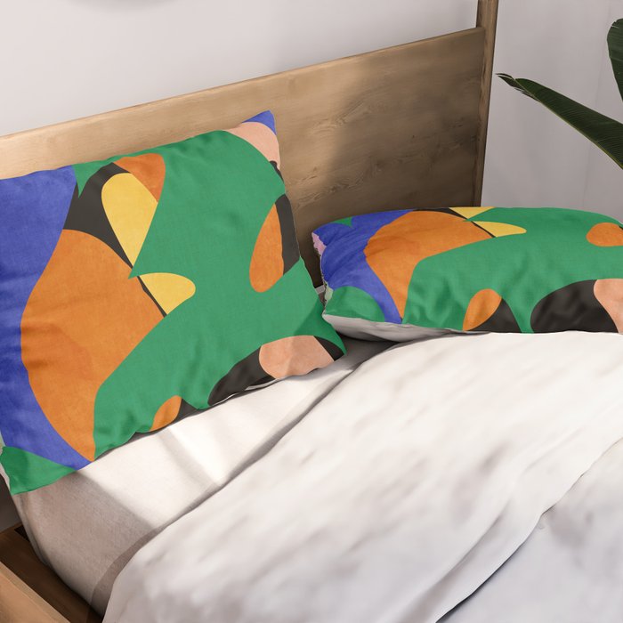 groovy floral abstract Pillow Sham Gallery Image 2