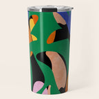 groovy floral abstract Travel Mug Gallery Image 1