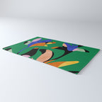 groovy floral abstract Rug Gallery Image 3