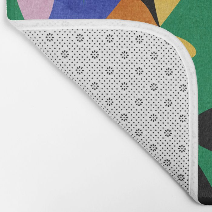 groovy floral abstract Bath Mat Gallery Image 2