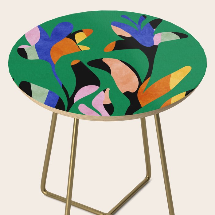 groovy floral abstract Side Table Gallery Image 2